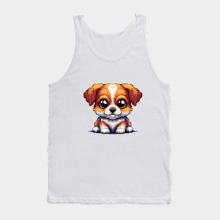 Cute puppy pixel art Tank Top